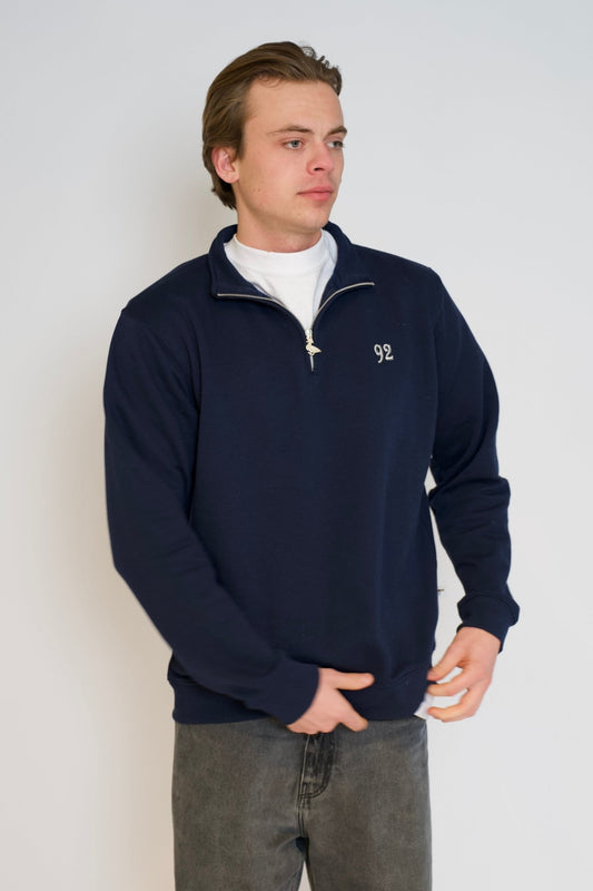 1/4 zipper navy - Via Appia 92