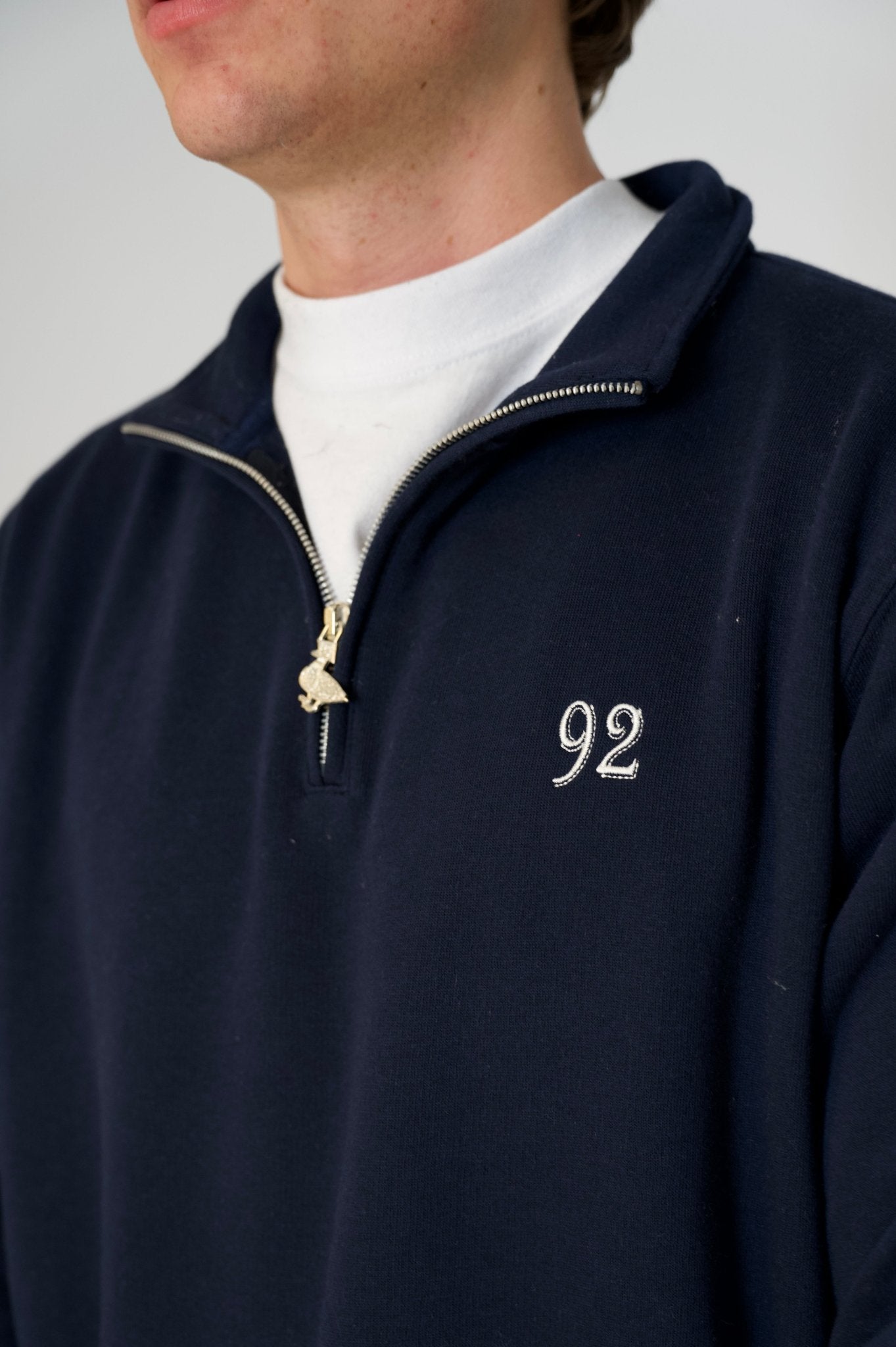 1/4 zipper navy - Via Appia 92