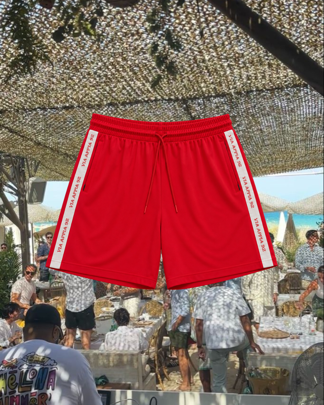 Summer short red