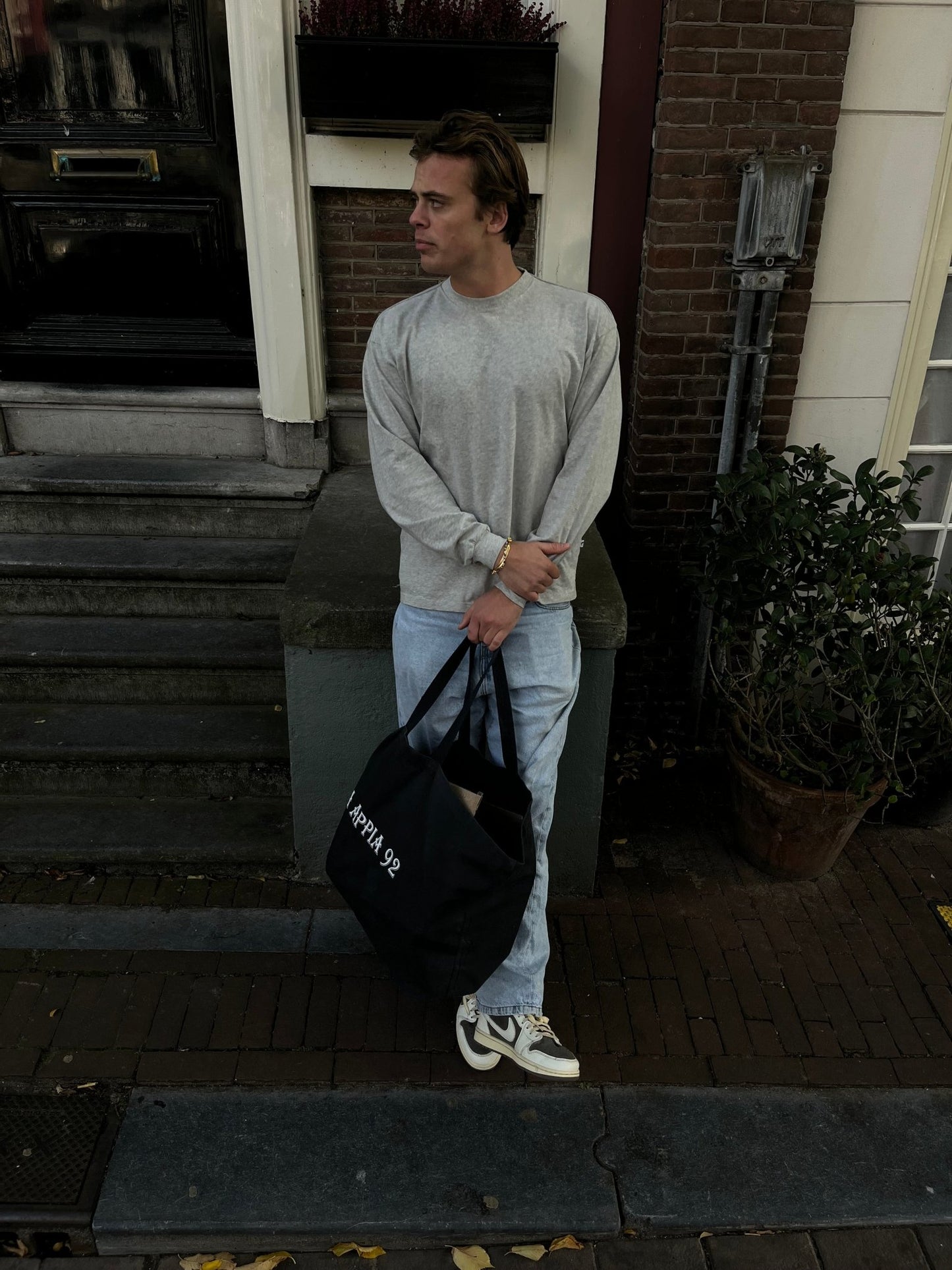 Blanc longsleeve grijs - Via Appia 92