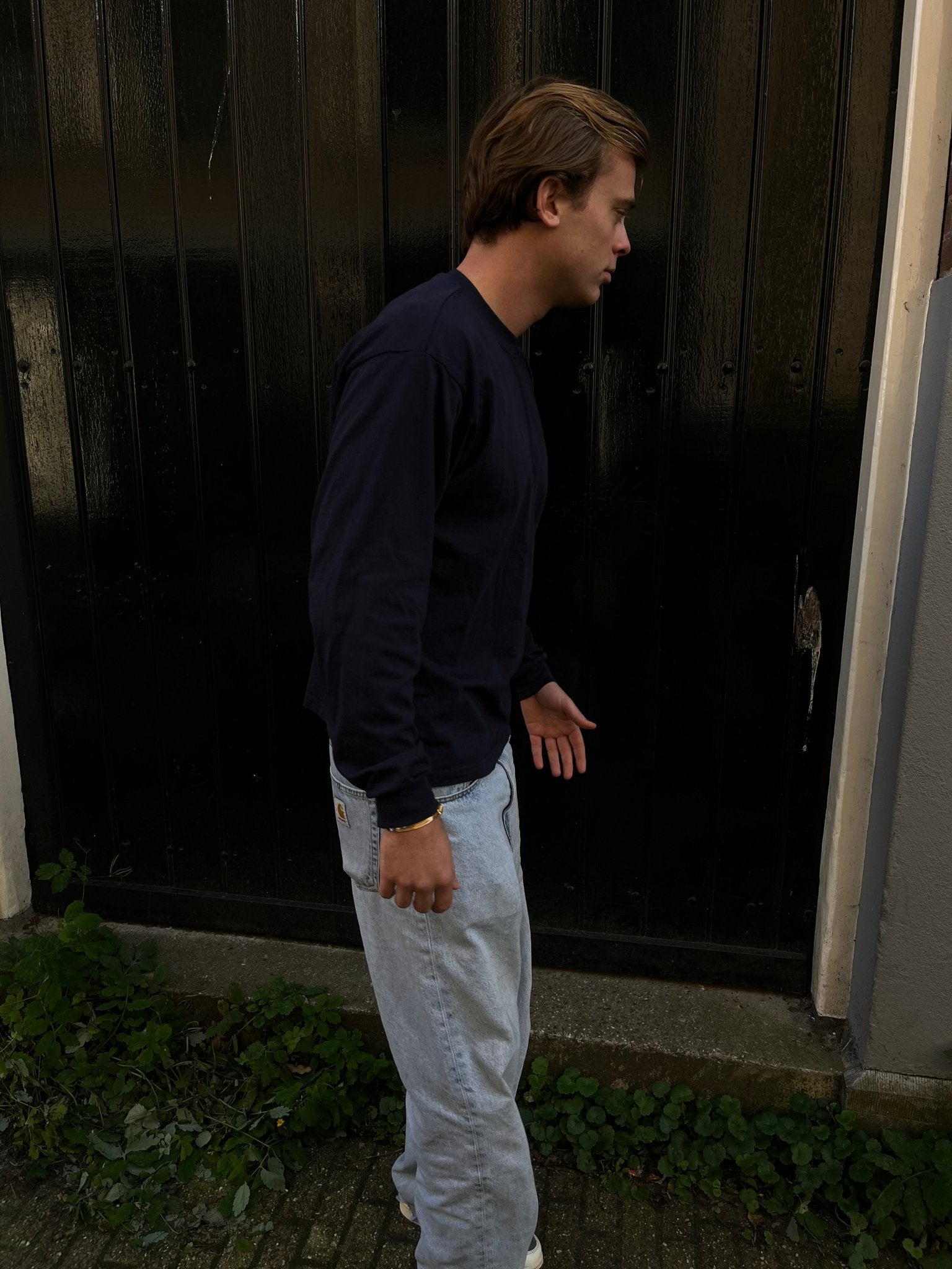 Blanc longsleeve navy - Via Appia 92