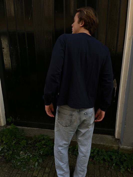 Blanc longsleeve navy - Via Appia 92
