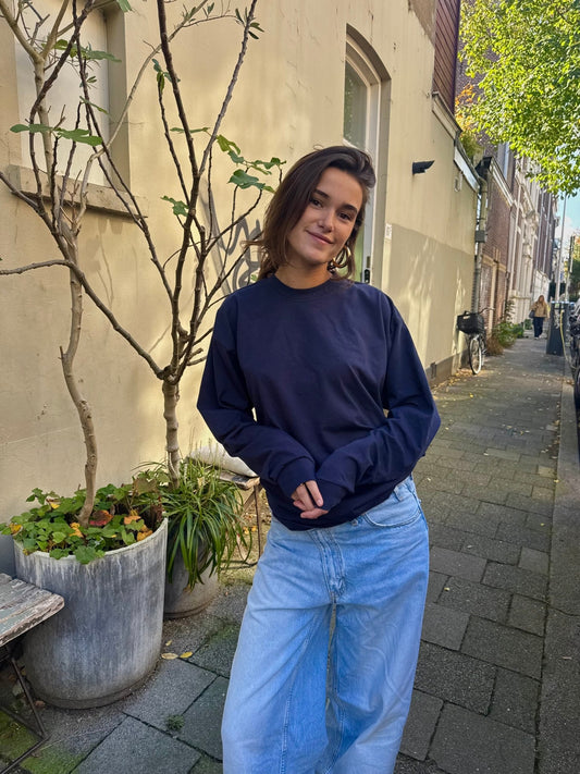Blanc longsleeve navy - Via Appia 92