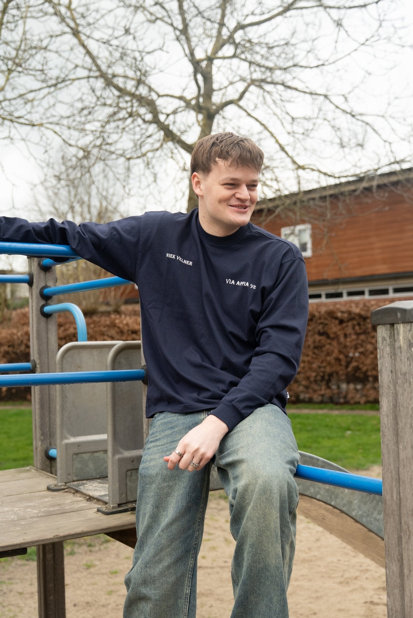 Niek Velner X Via Appia longsleeve navy (pre order) - Via Appia 92