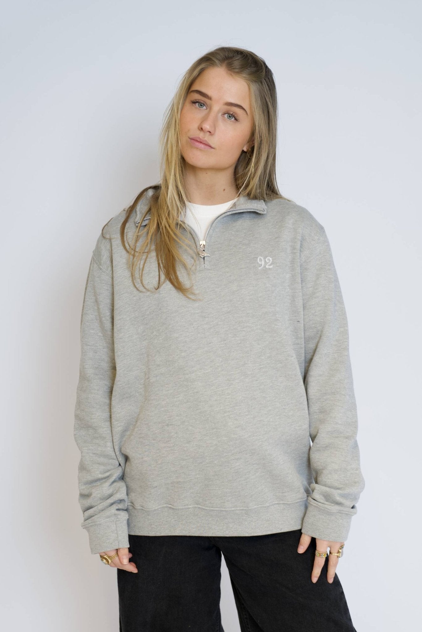 1/4 zipper grey - Via Appia 92