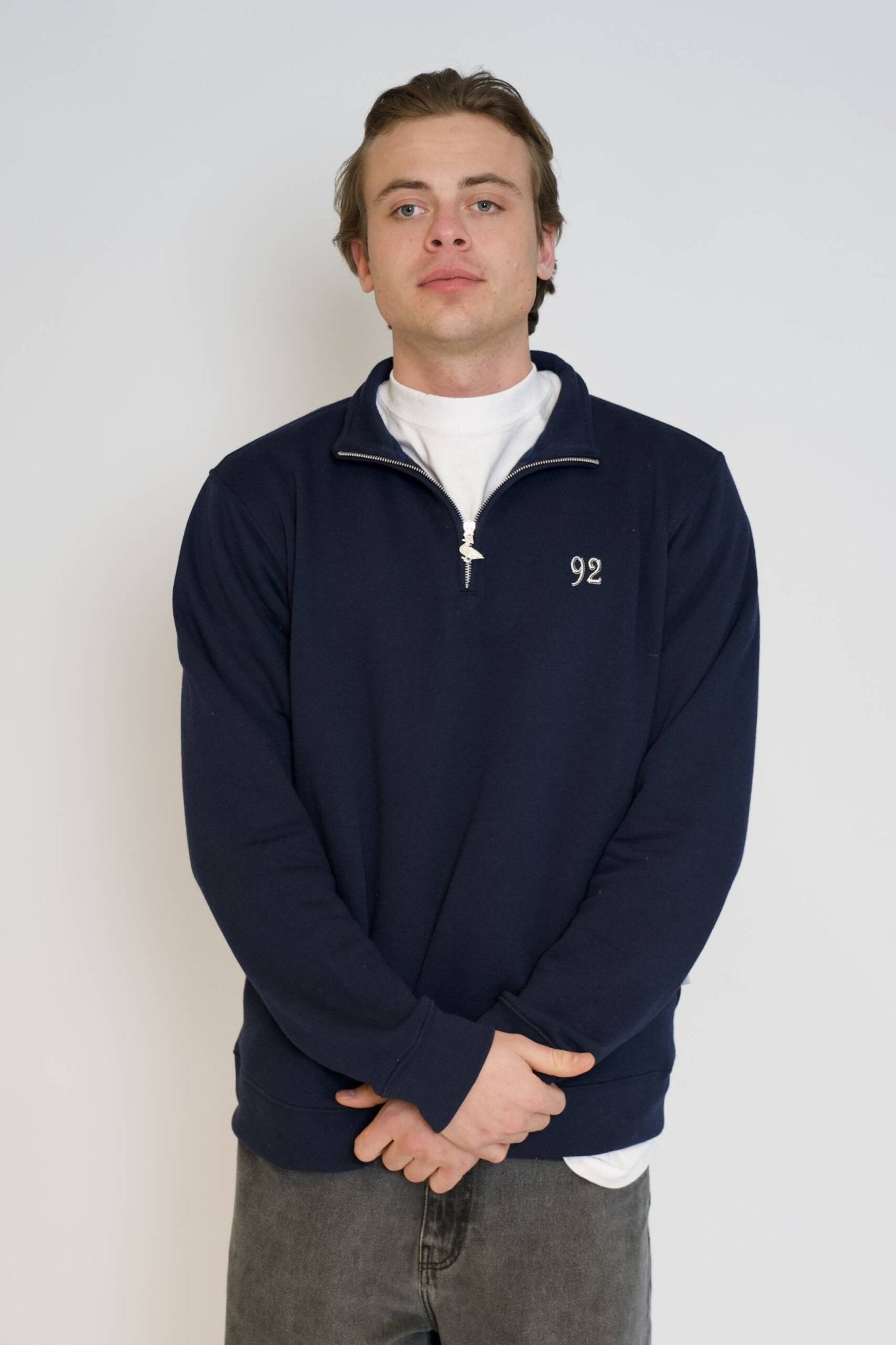 1/4 zipper navy - Via Appia 92