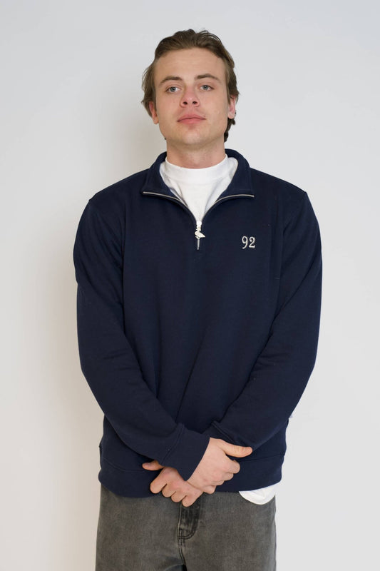 1/4 zipper navy - Via Appia 92