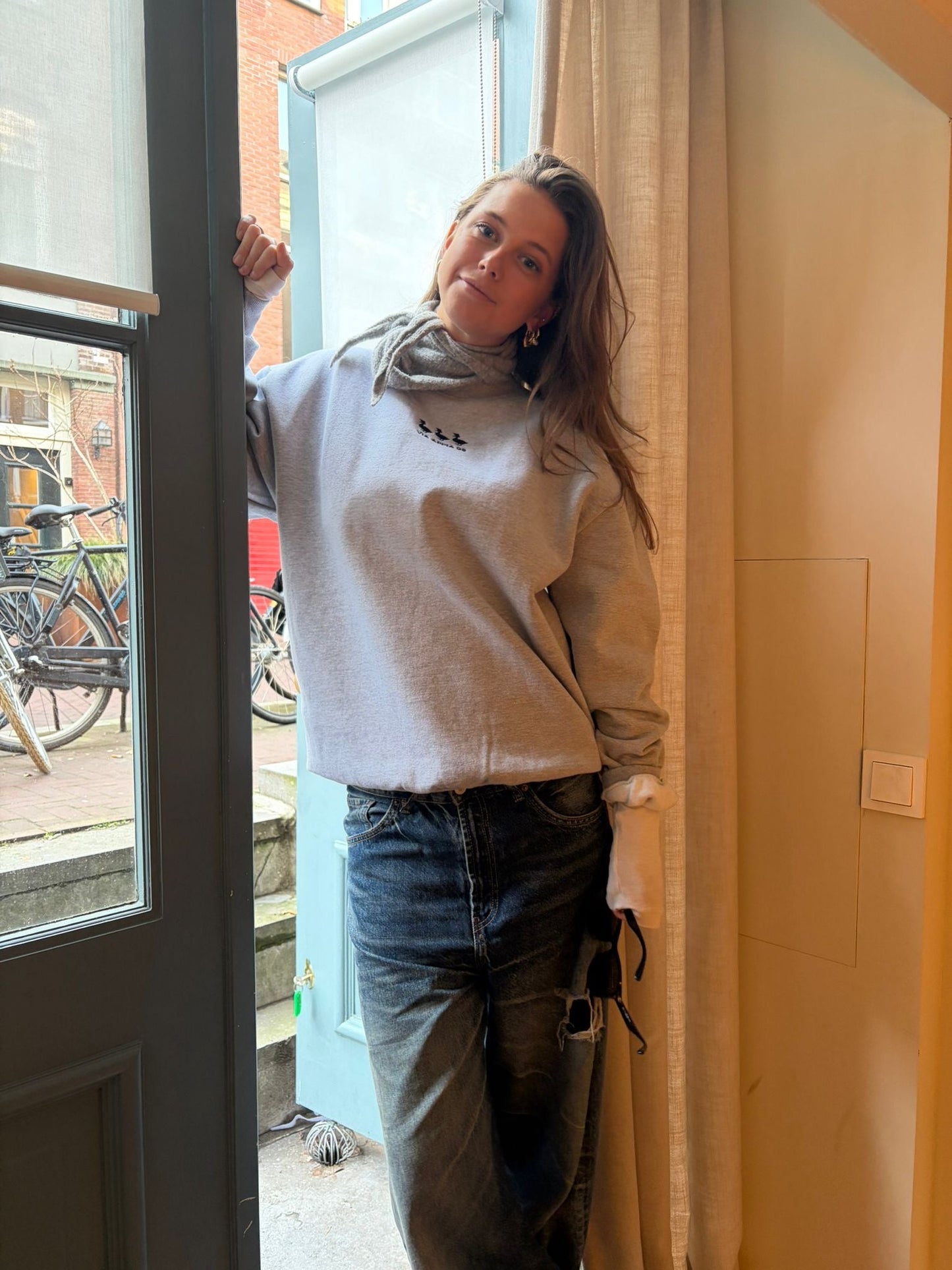 3 ducks sweat grey - Via Appia 92