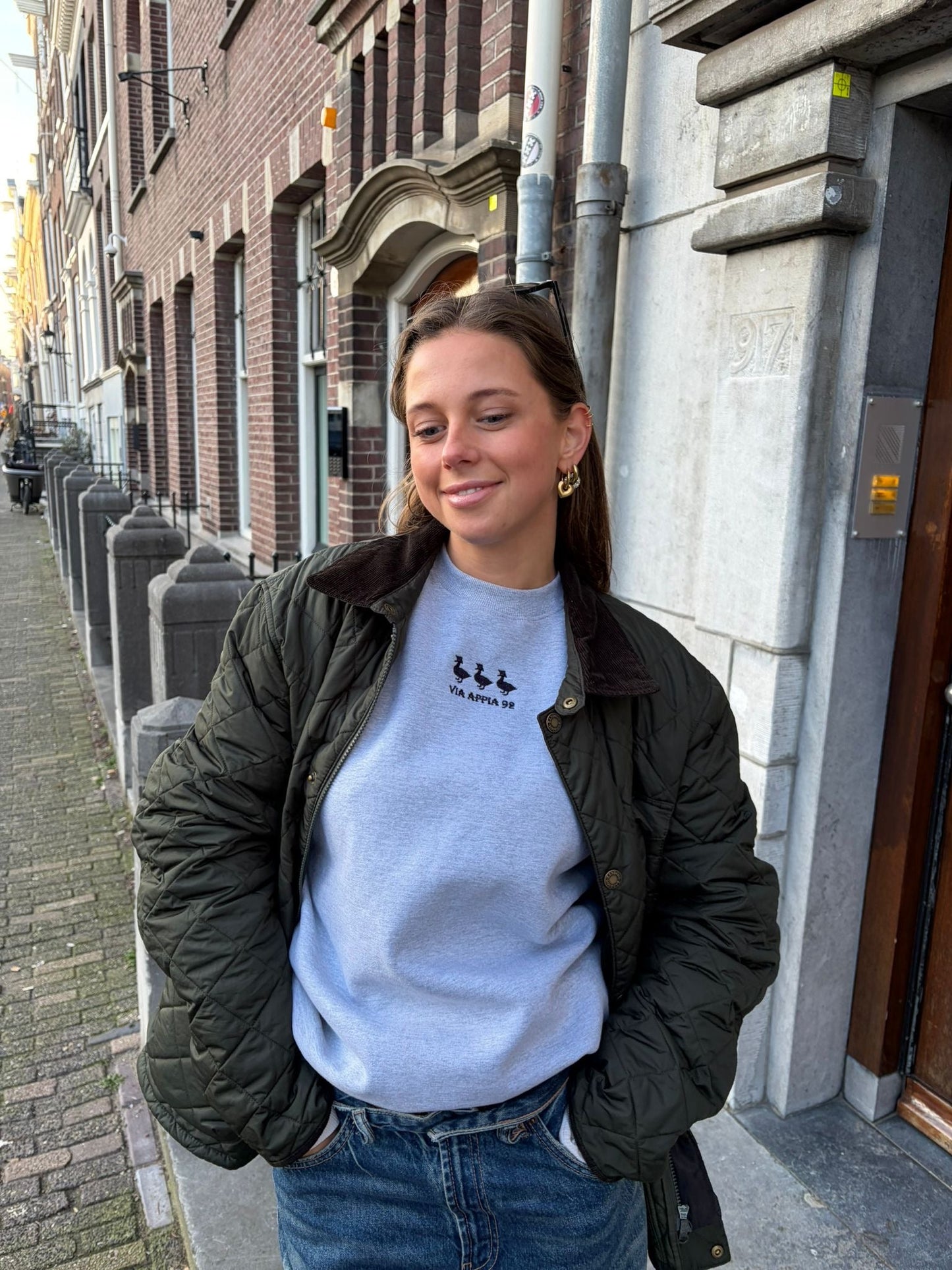 3 ducks sweat grey - Via Appia 92