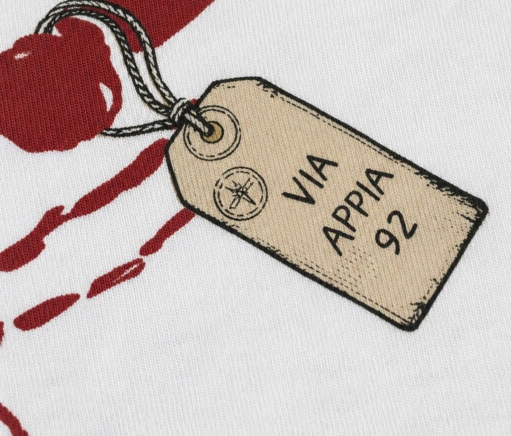 White lobster longsleeve - Via Appia 92